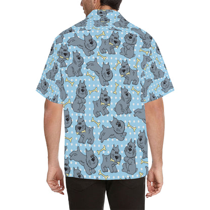 Schnauzers Pattern Print Design A02 Men's Hawaiian Shirt