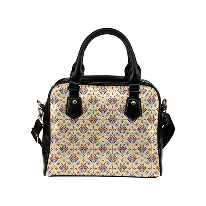 Aztec Wolf Pattern Print Design 03 Shoulder Handbag
