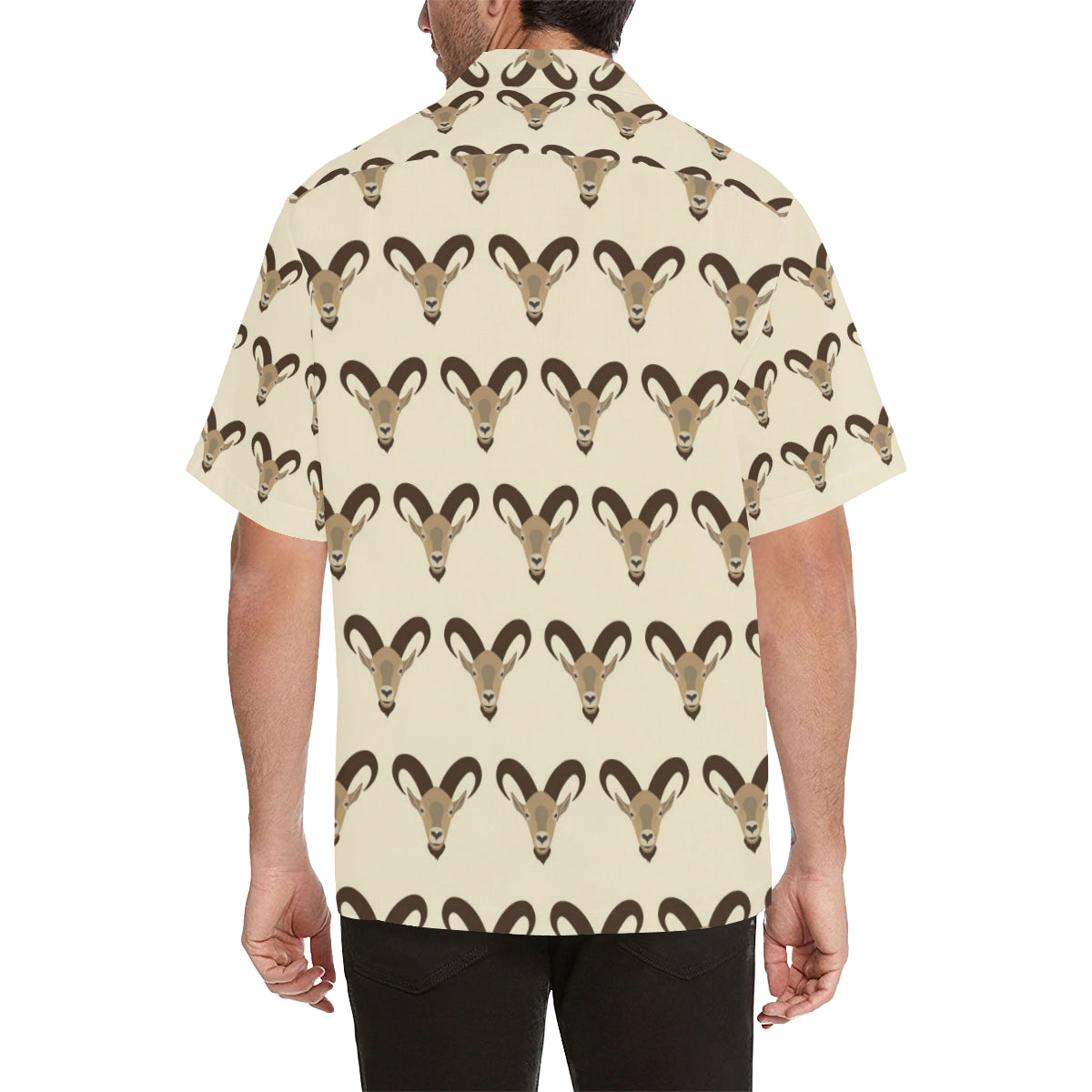 Goat Pattern Print Design 01 Men's Hawaiian Shirt