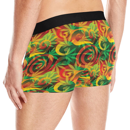 Rastafarian Pattern Print Design A01 Men's Boxer Briefs
