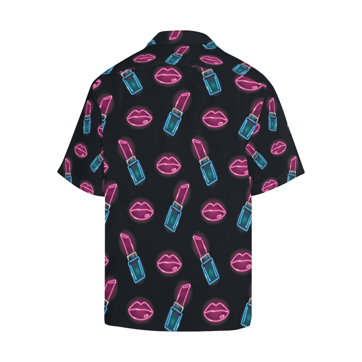 Lipstick Color Neon Pattern Print Design 03 Men's Hawaiian Shirt
