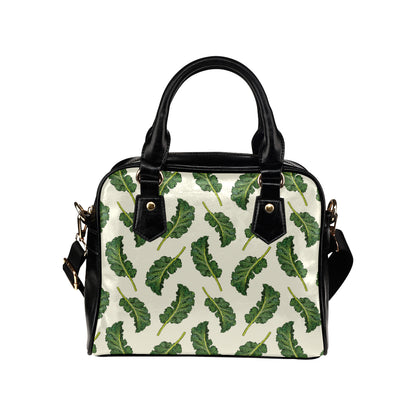 Kale Pattern Print Design 03 Shoulder Handbag
