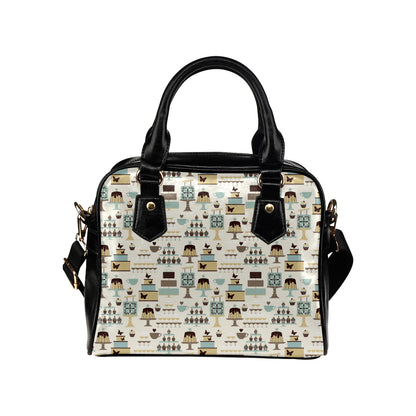 Cake Pattern Print Design 02 Shoulder Handbag
