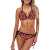 Rose Red Pattern Print Design RO07 Bikini