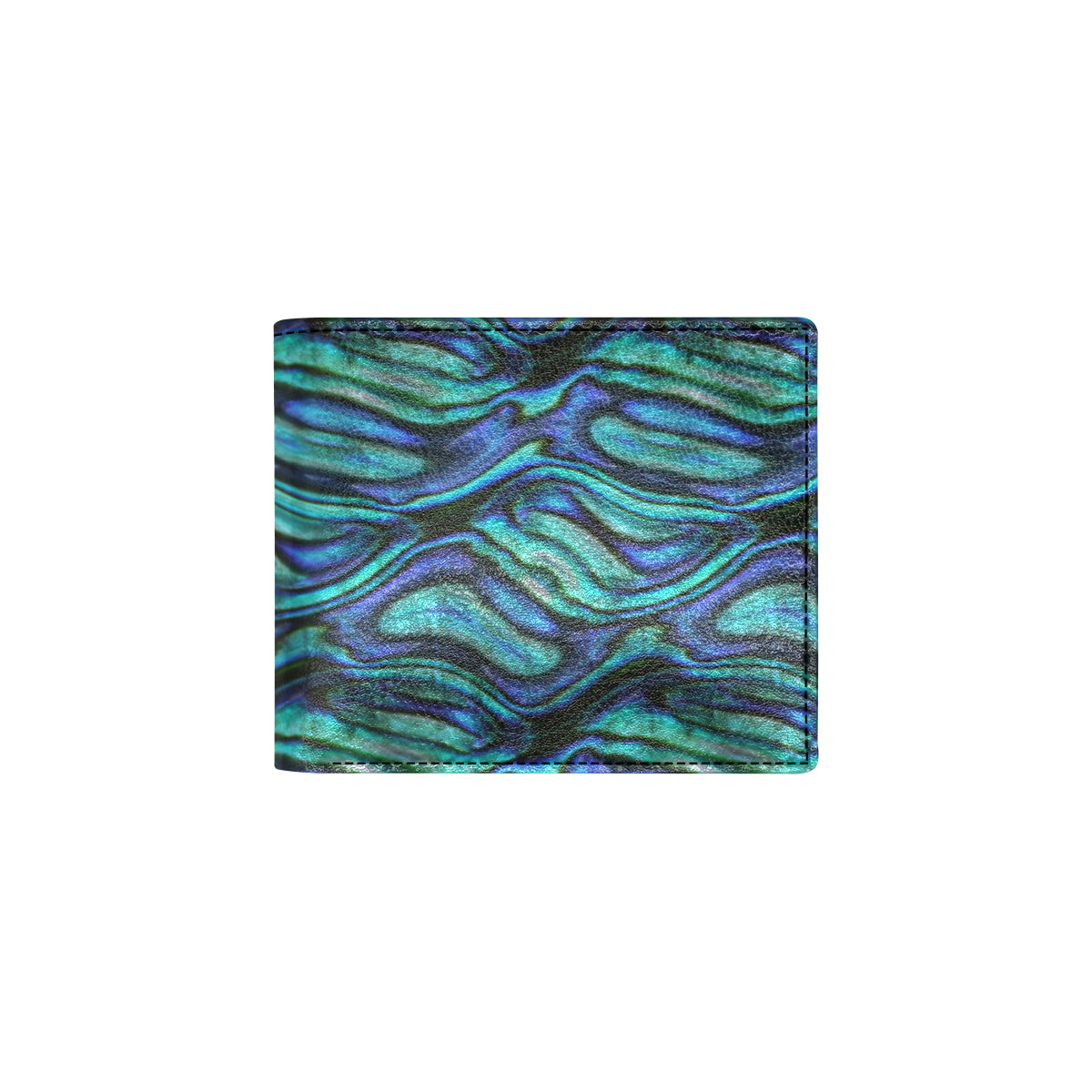 Abalone Pattern Print Design 02 Men's ID Card Wallet