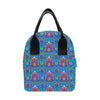 lotus Boho Pattern Print Design LO010 Insulated Lunch Bag