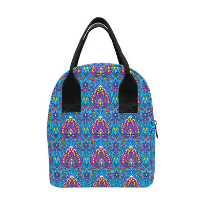 lotus Boho Pattern Print Design LO010 Insulated Lunch Bag