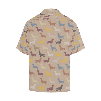 Dachshund Pattern Print Design 03 Men's Hawaiian Shirt