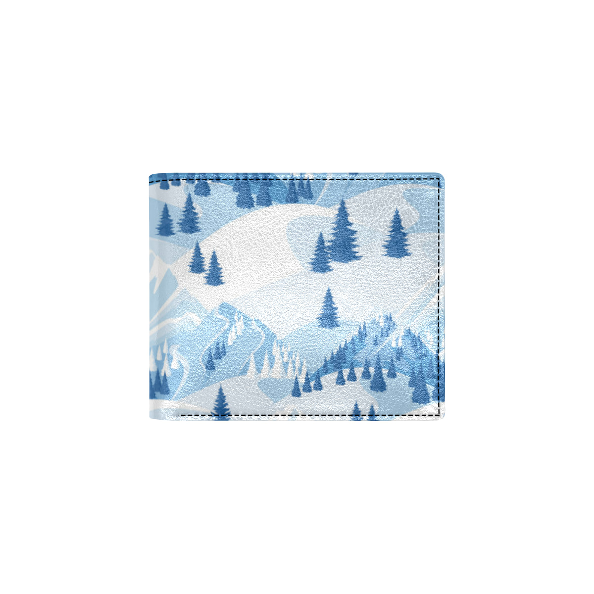 Mountain Pattern Print Design 03 Men's ID Card Wallet