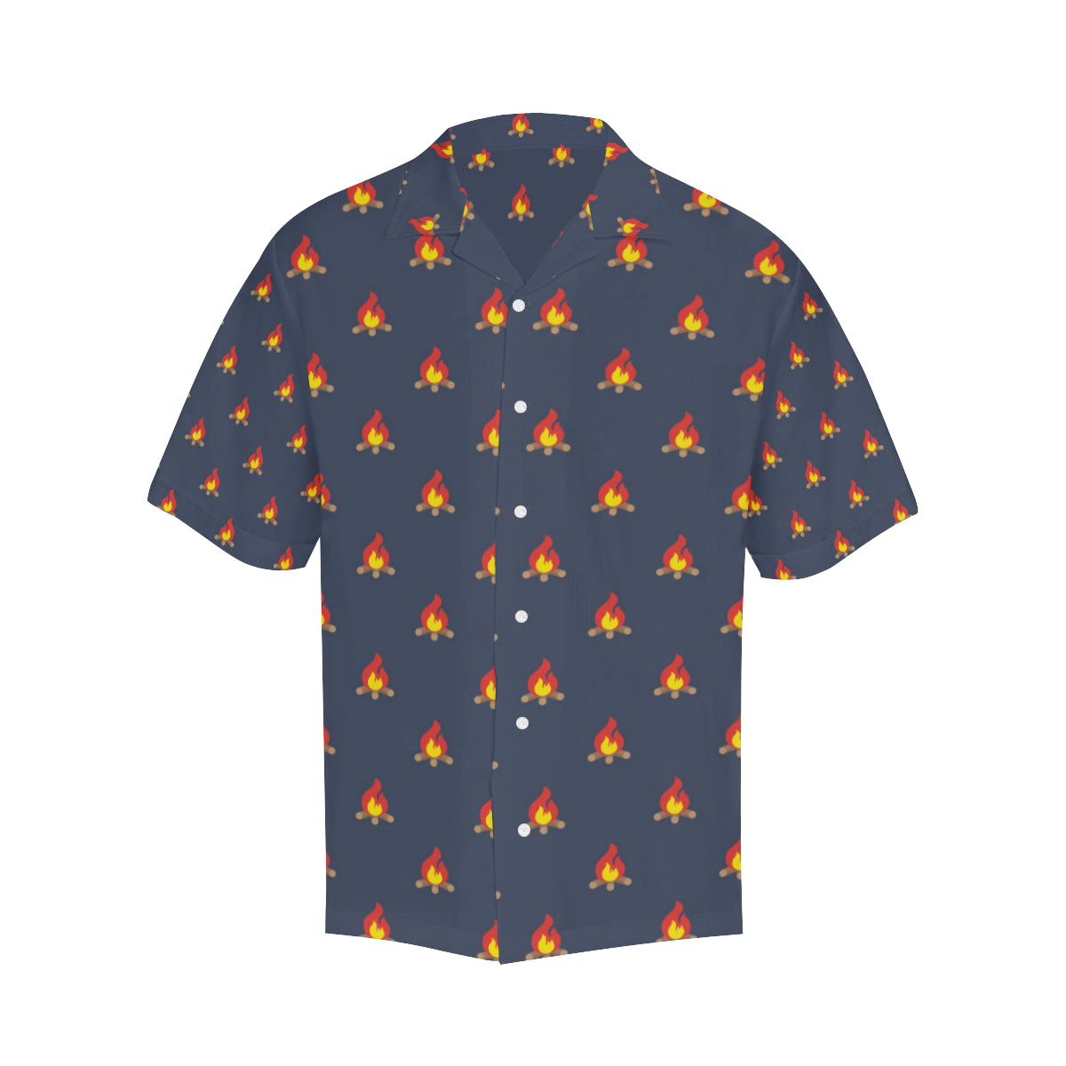 Campfire Pattern Print Design 02 Men's Hawaiian Shirt