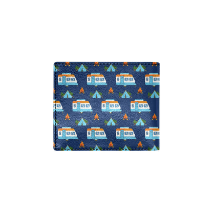 Camper Pattern Camping Themed No 3 Print Men's ID Card Wallet