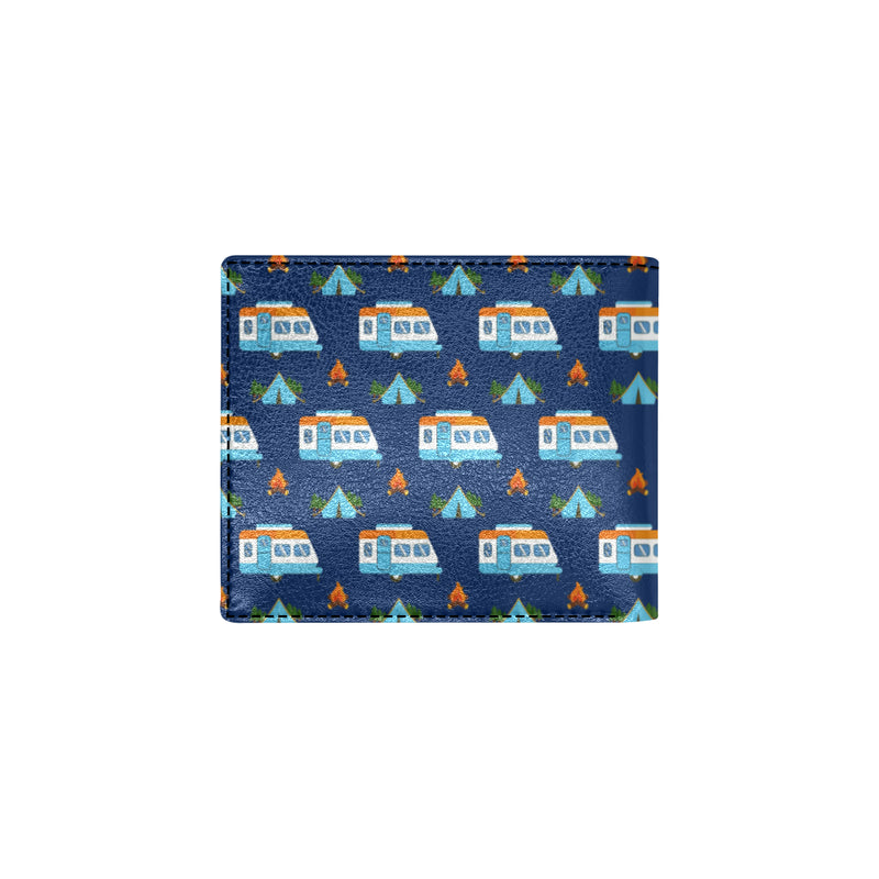 Camper Pattern Camping Themed No 3 Print Men's ID Card Wallet