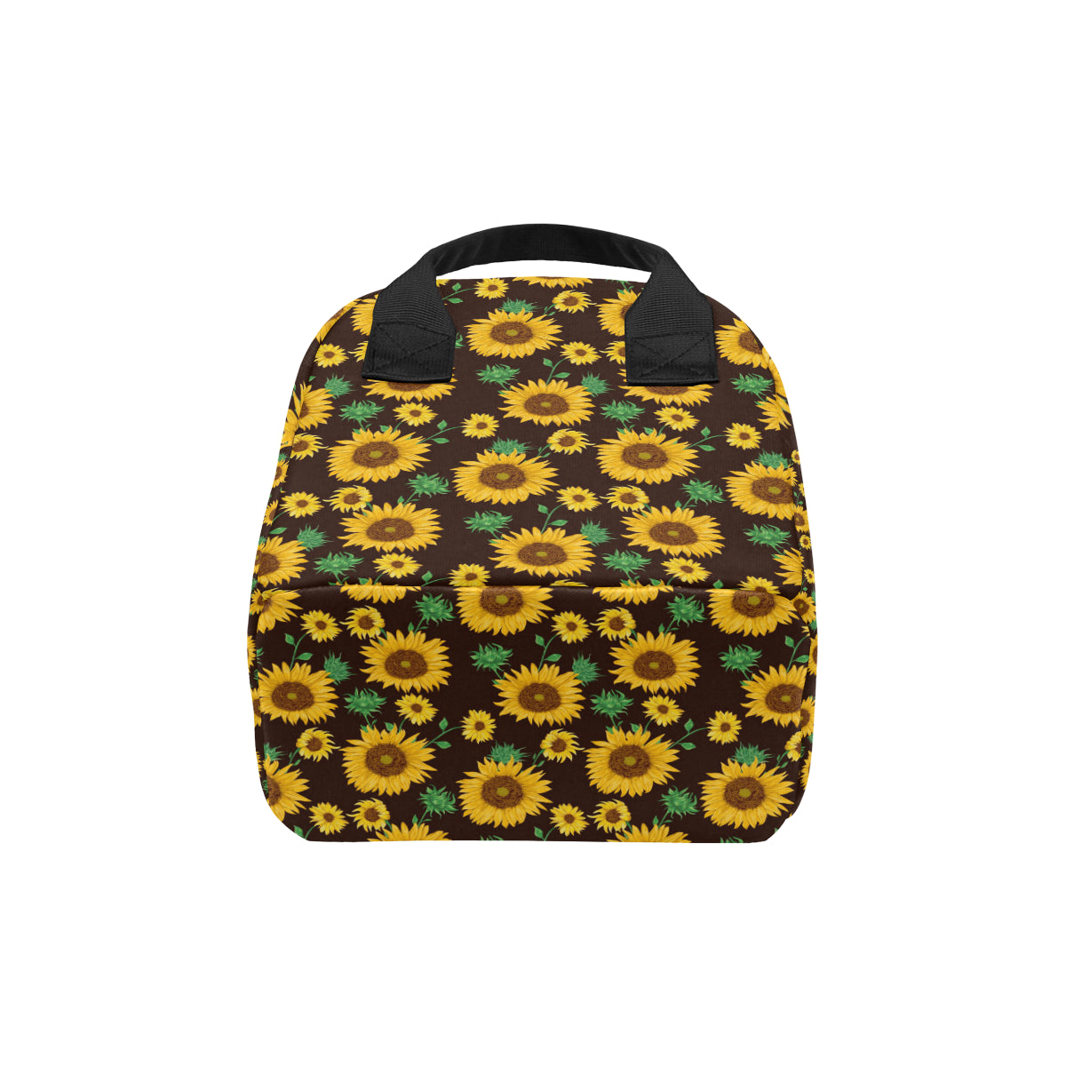 Sunflower Pattern Print Design SF01 Insulated Lunch Bag