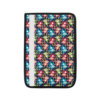 Monkey Colorful Design Themed Print Car Seat Belt Cover