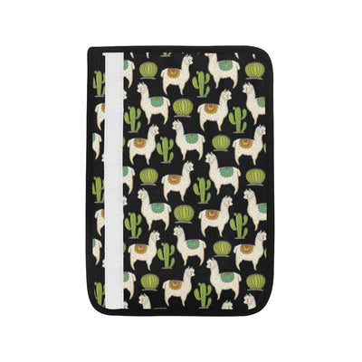 Alpaca Cactus Pattern Print Design 07 Car Seat Belt Cover