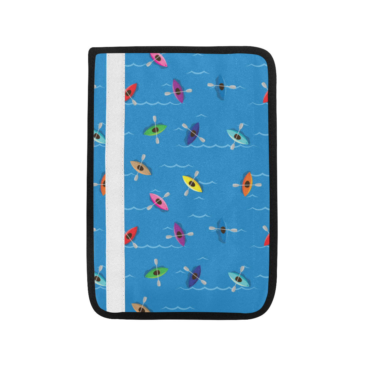Kayak Pattern Print Design 03 Car Seat Belt Cover