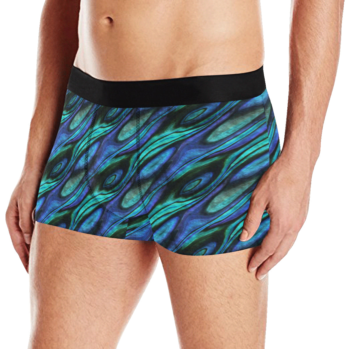 Abalone Pattern Print Design 03 Men's Boxer Briefs