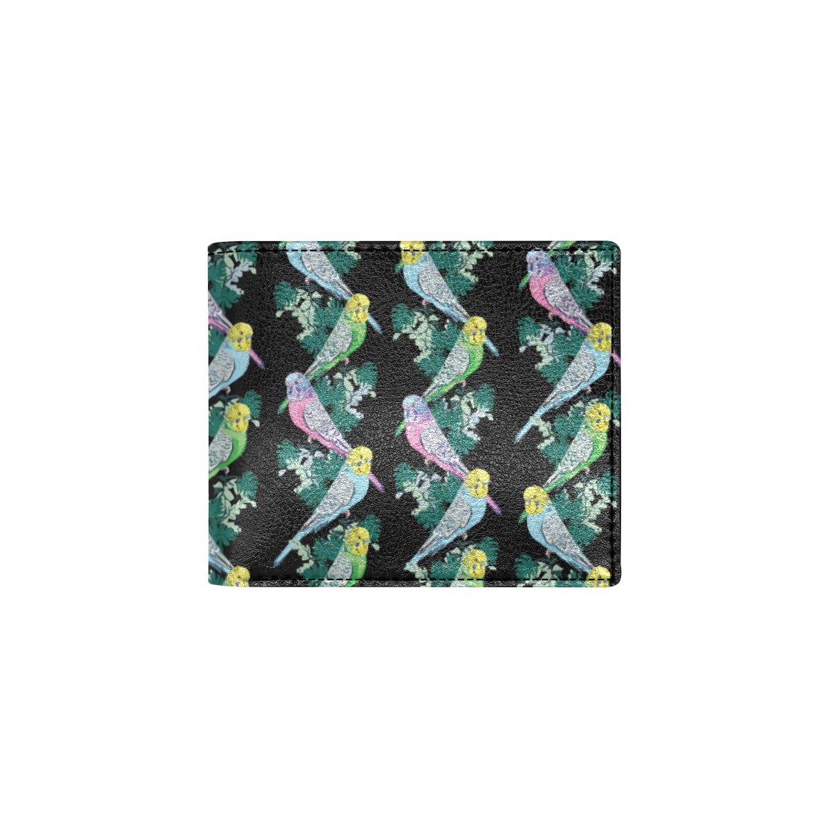 Budgerigar Pattern Print Design 03 Men's ID Card Wallet