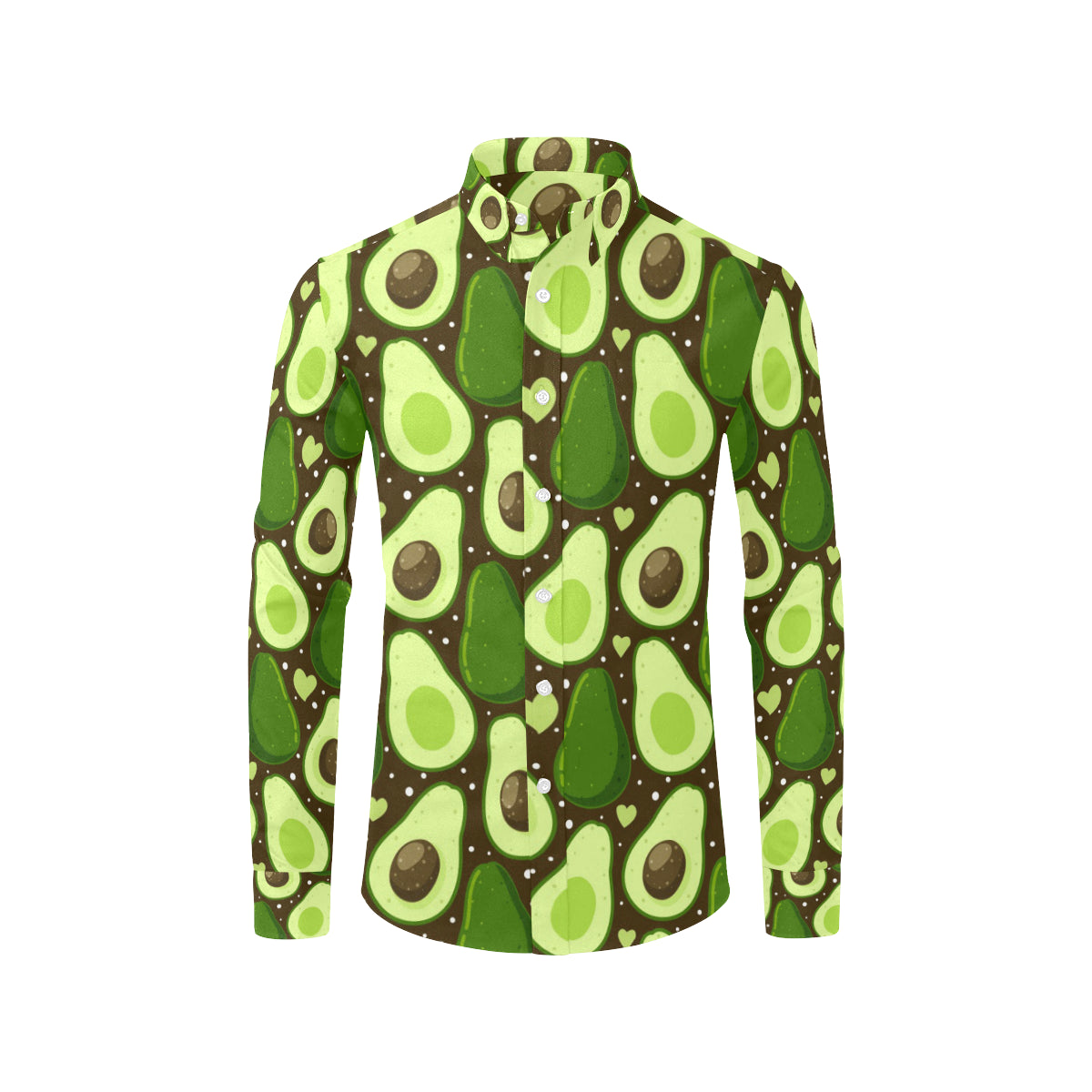 Avocado Pattern Print Design AC04 Men's Long Sleeve Shirt