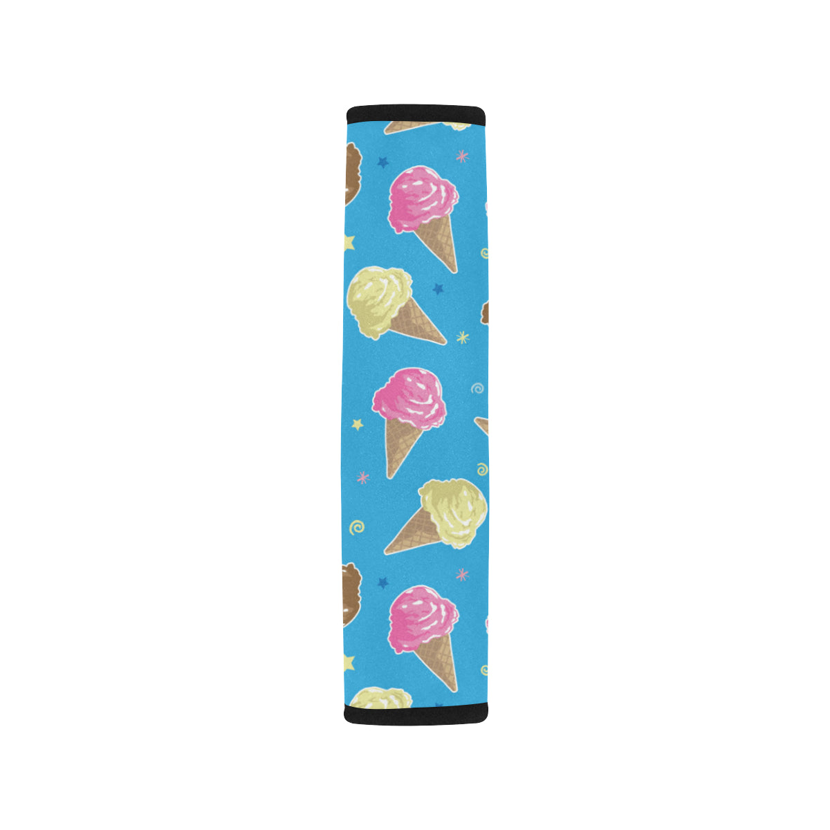 Ice Cream Pattern Print Design 01 Car Seat Belt Cover
