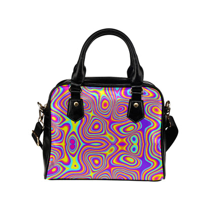 Liquid Pattern Print Design 06 Shoulder Handbag