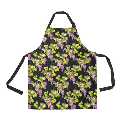 Grape Pattern Print Design GP04 Apron with Pocket