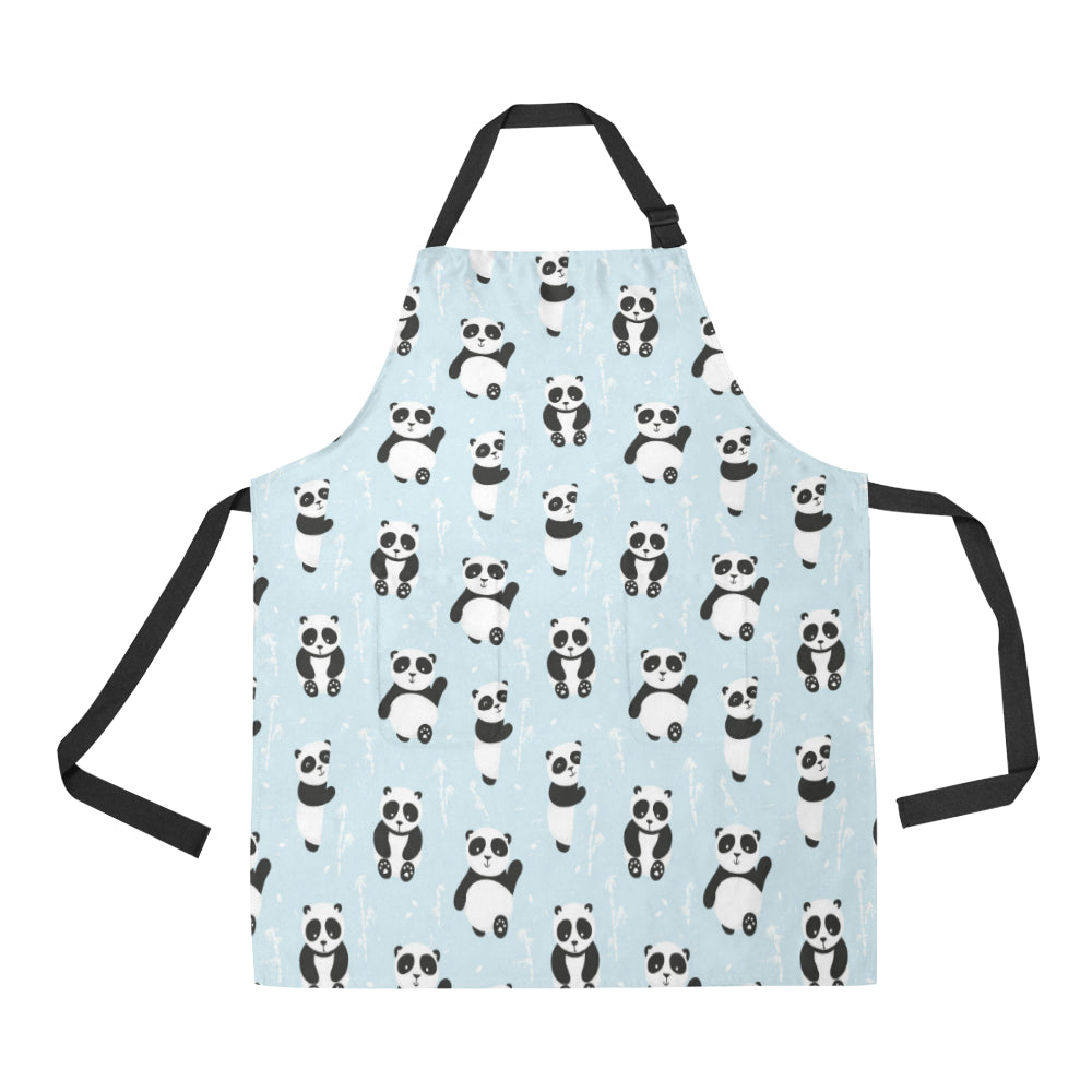 Panda Pattern Print Design A01 Apron with Pocket