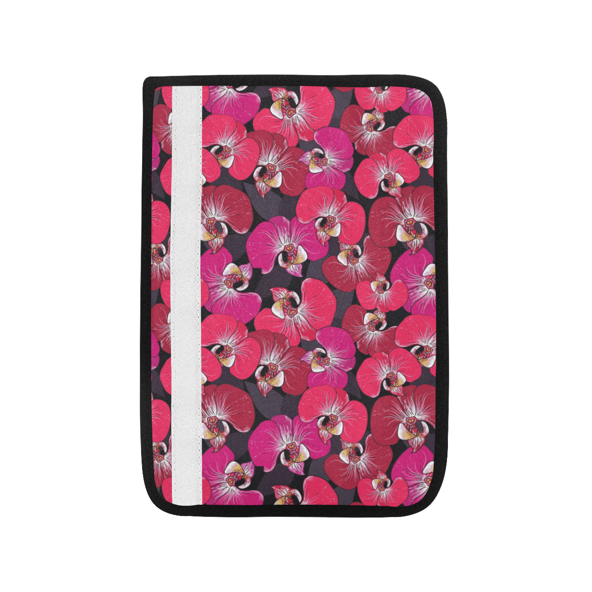Orchid Red Pattern Print Design OR05 Car Seat Belt Cover