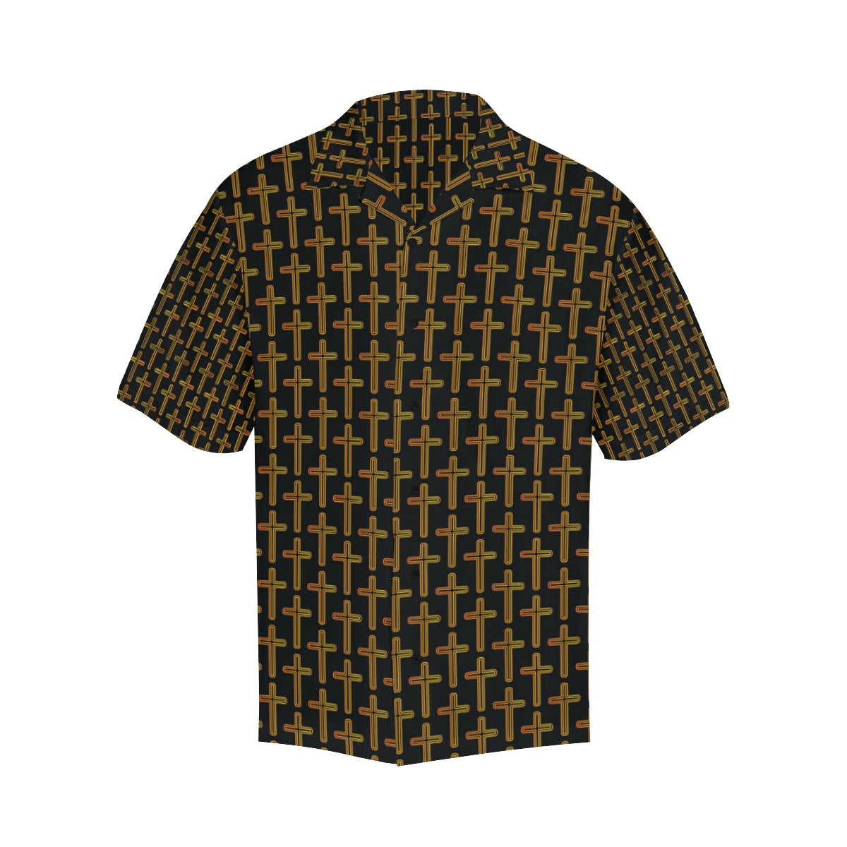 Cross Pattern Print Design 02 Men's Hawaiian Shirt
