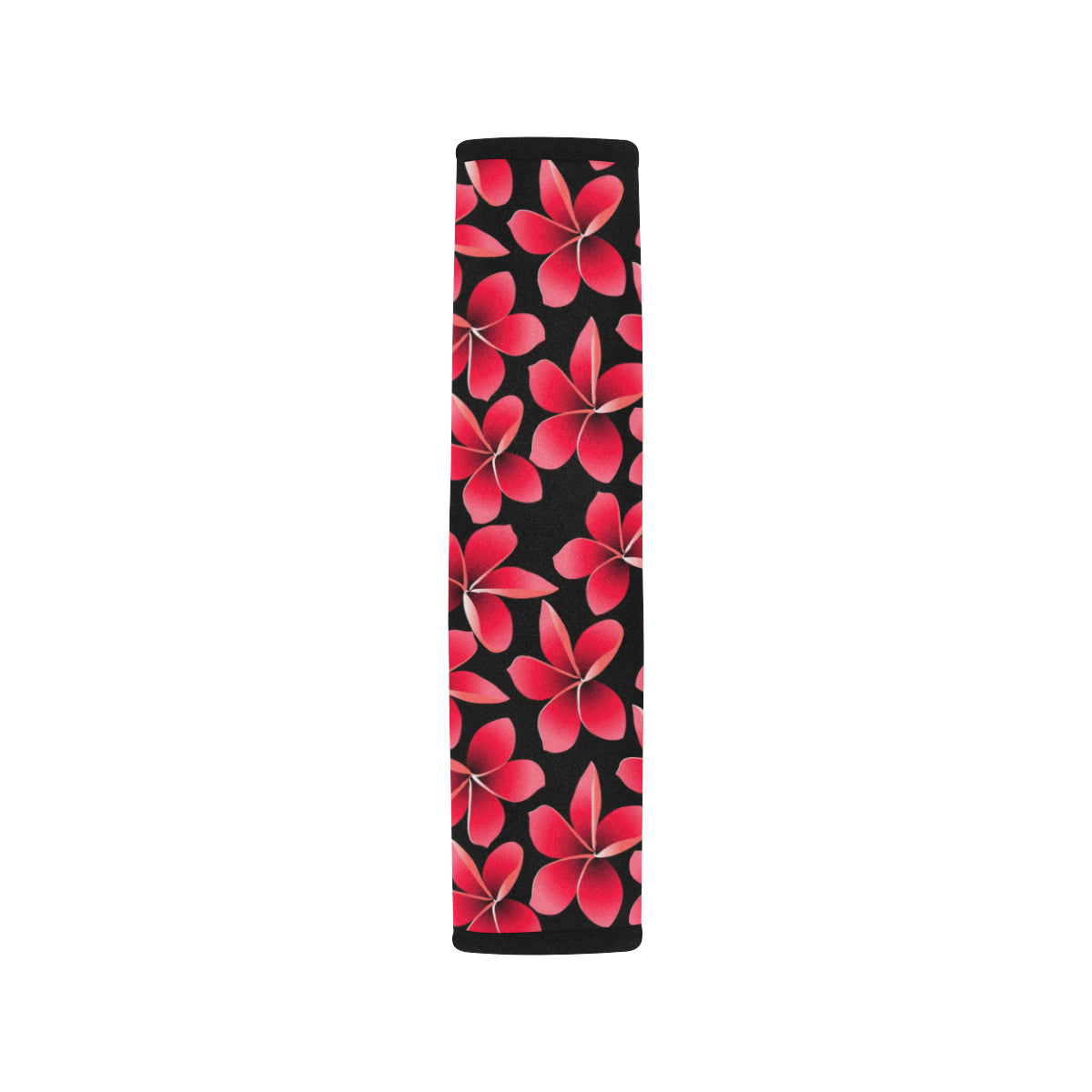 Red Plumeria Pattern Print Design PM025 Car Seat Belt Cover