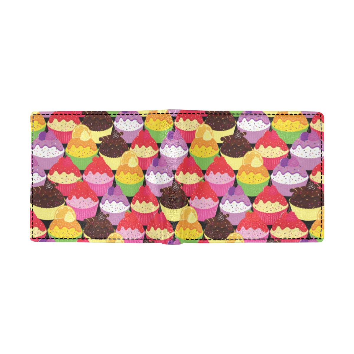 Cupcake Pattern Print Design CP02 Men's ID Card Wallet