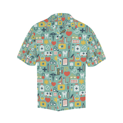 Medical Pattern Print Design 02 Men's Hawaiian Shirt