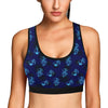 Music note Pattern Print Design A04 Sports Bra