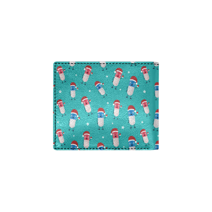Pill Pattern Print Design A03 Men's ID Card Wallet