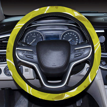 Hawaiian Themed Pattern Print Design H019 Steering Wheel Cover with Elastic Edge