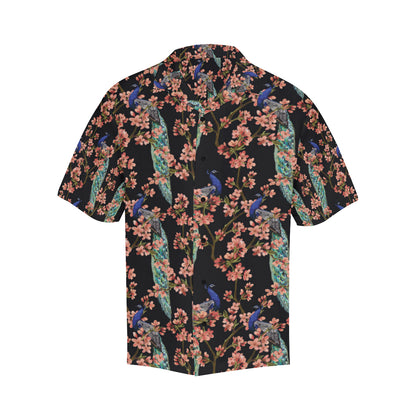 Peacock Pattern Print Design A01 Men's Hawaiian Shirt