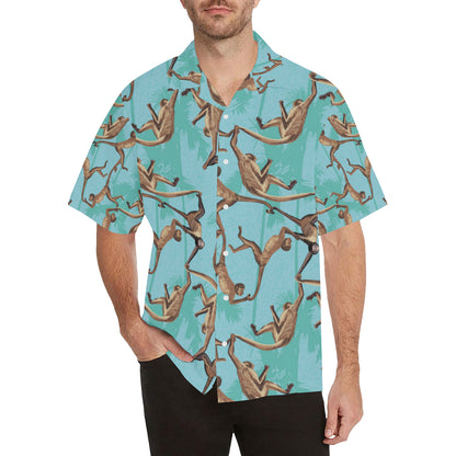 Monkey Pattern Print Design 04 Men's Hawaiian Shirt
