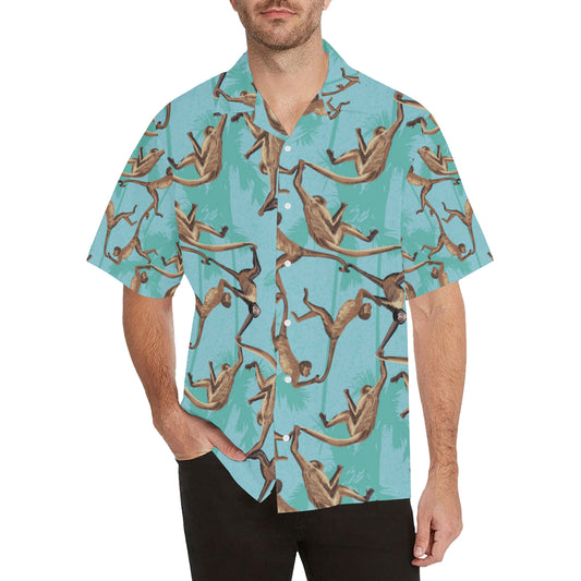 Monkey Pattern Print Design 04 Men's Hawaiian Shirt