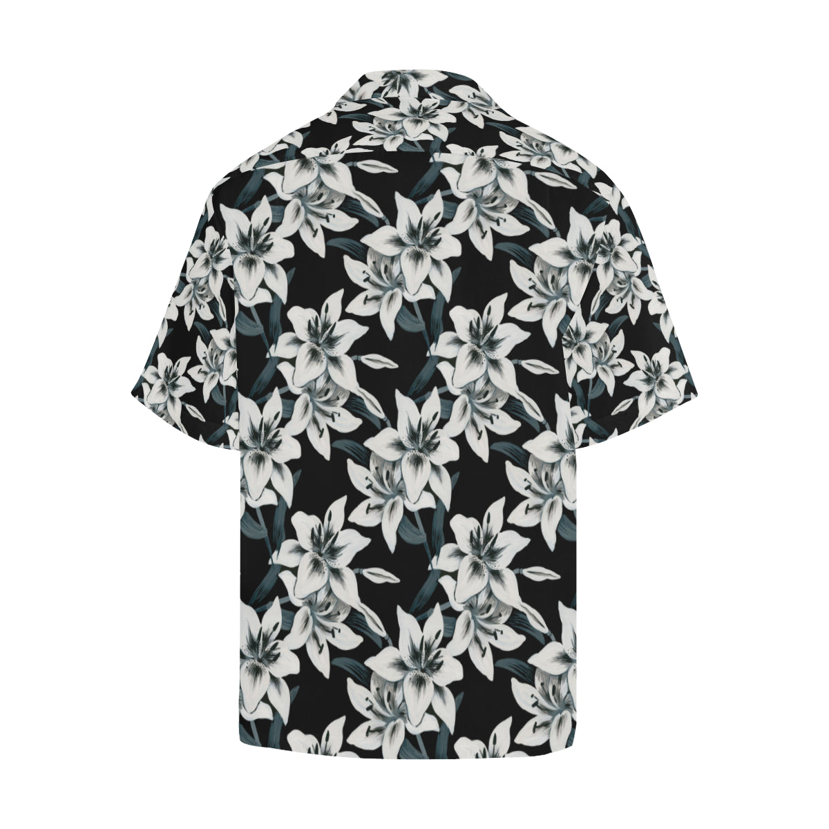 Lily Pattern Print Design 03 Men's Hawaiian Shirt