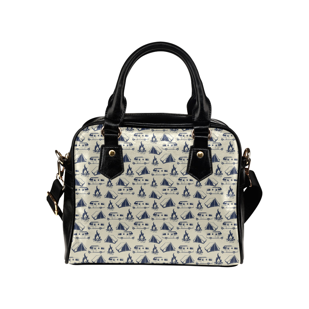 Campfire Pattern Print Design 01 Shoulder Handbag