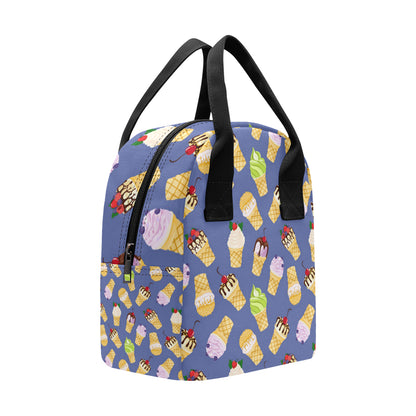 Ice Cream Pattern Print Design IC03 Insulated Lunch Bag