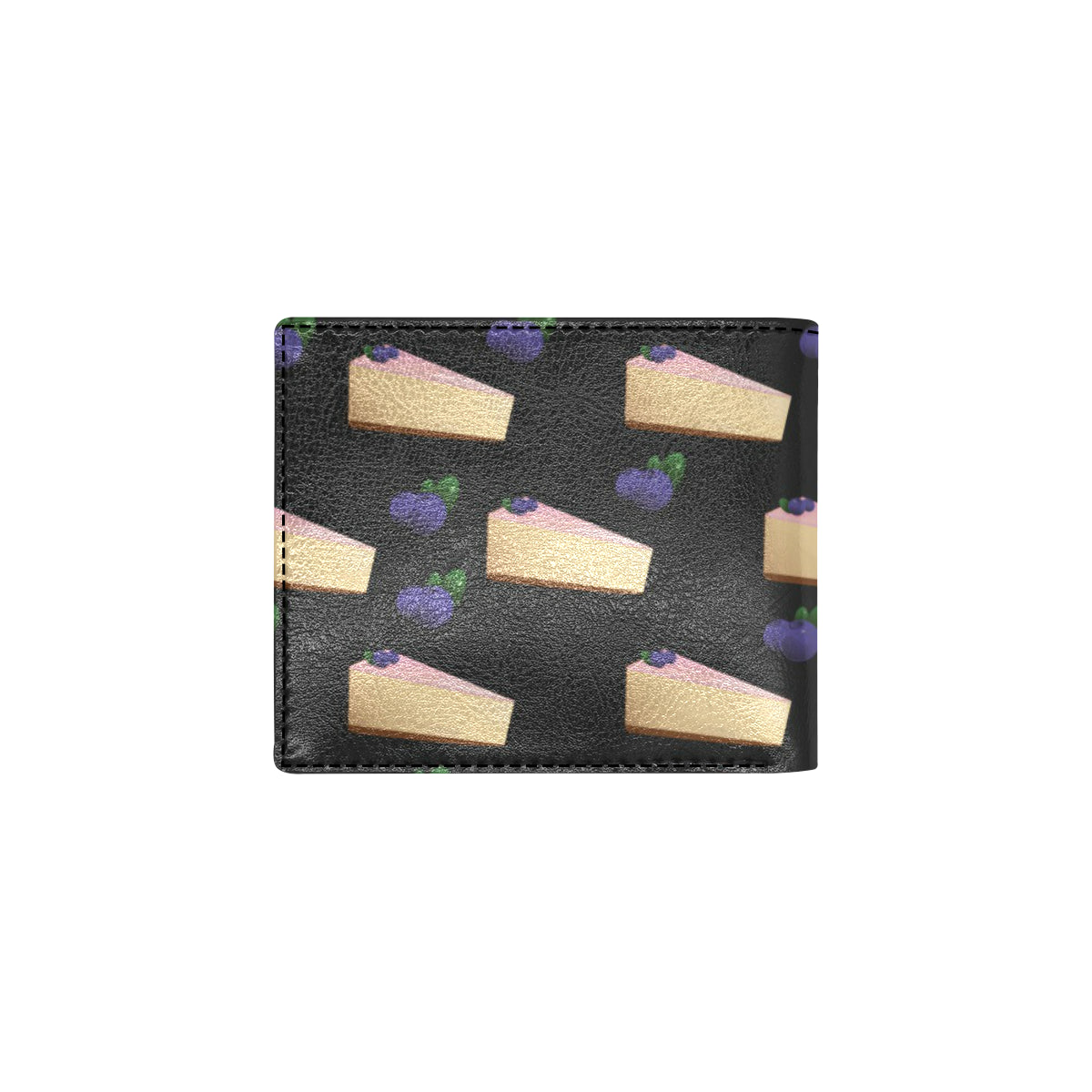 Cheesecake blueberry Pattern Print Design CK01 Men's ID Card Wallet