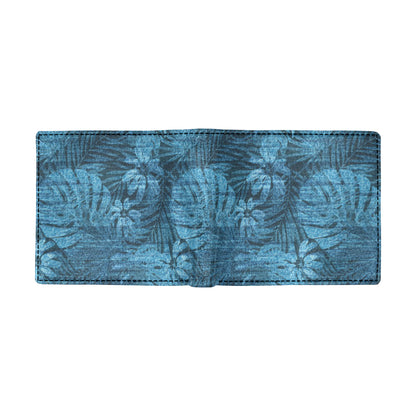 Jean Tropical Pattern Print Design 04 Men's ID Card Wallet