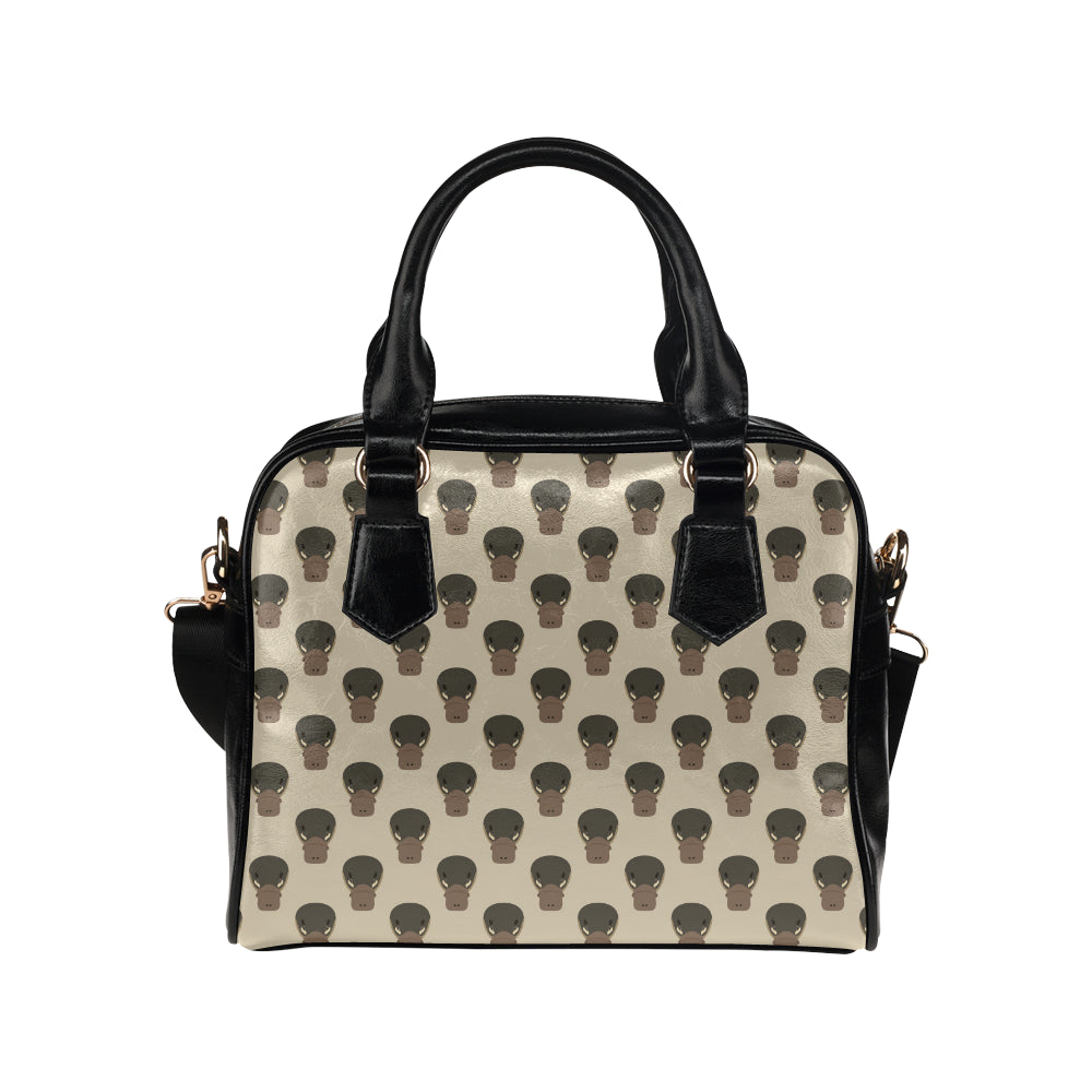 Platypus Pattern Print Design A03 Shoulder Handbag
