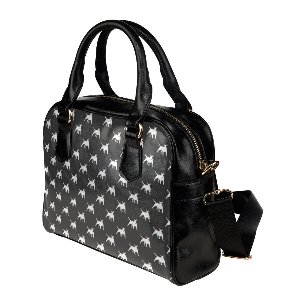 Bull Terriers Pattern Print Design 02 Shoulder Handbag