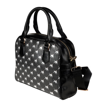 Bull Terriers Pattern Print Design 02 Shoulder Handbag