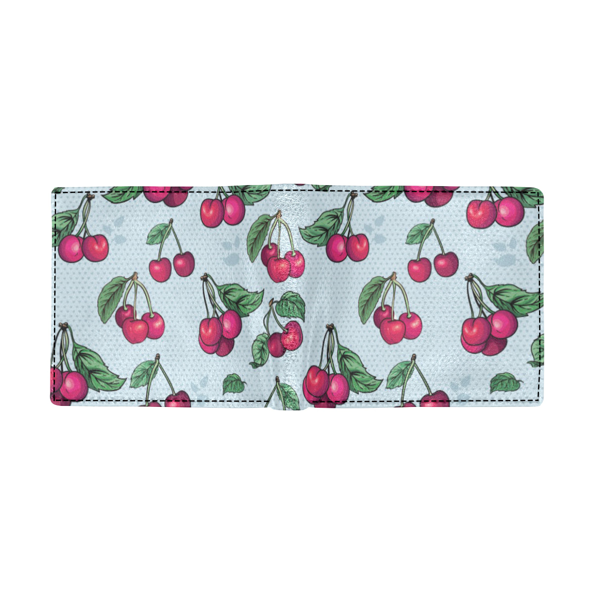 Cherry Pattern Print Design CH01 Men's ID Card Wallet