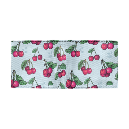Cherry Pattern Print Design CH01 Men's ID Card Wallet