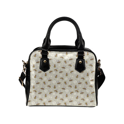 Bee Pattern Print Design 03 Shoulder Handbag