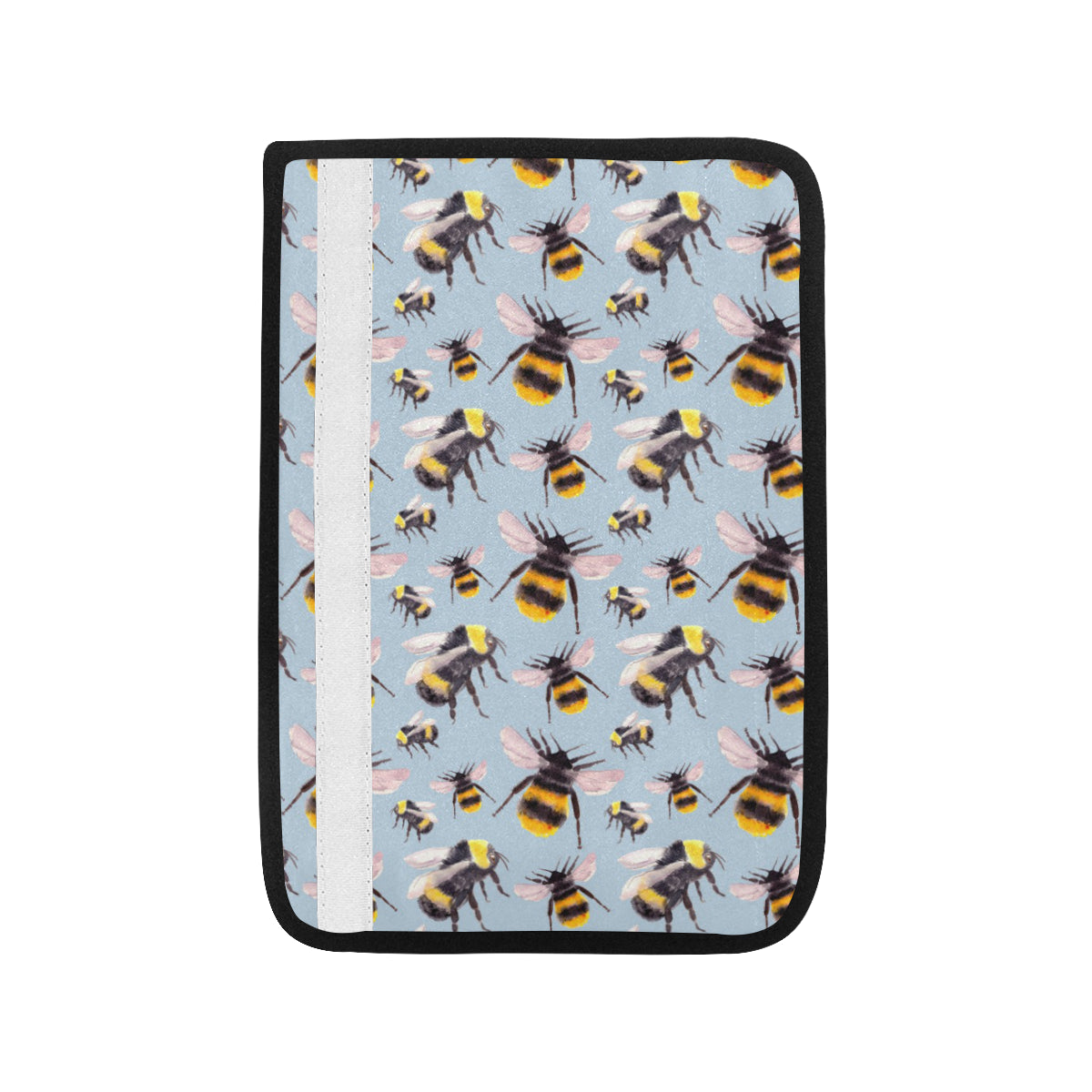 Bee Pattern Print Design BEE08 Car Seat Belt Cover